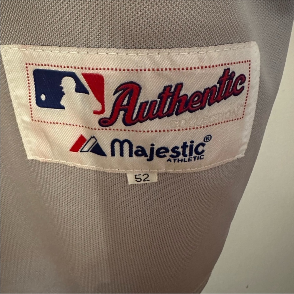 Majestic Boston Gray and Red Ortiz 34 Authentic Jersey - Picture 5 of 8